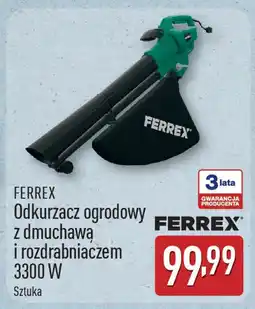 ALDI Ferrex odkurzacz ogrodowy z dmuchawą i rozdrabniaczem 3300 w oferta