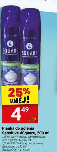 Twój Market Pianka do golenia Sensitive 4Square oferta