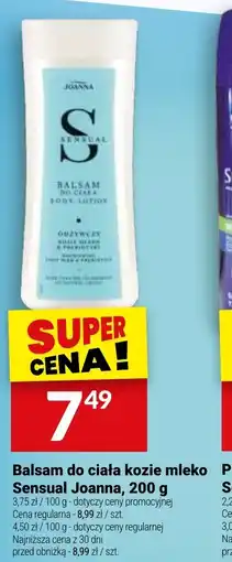 Twój Market Balsam do ciała kozie mleko Sensual Joanna oferta