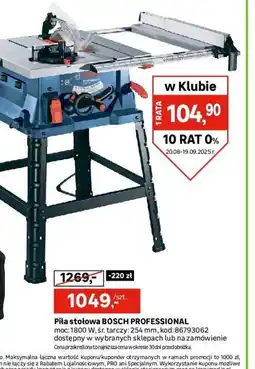 Leroy Merlin Piła stołowa BOSCH PROFESSIONAL oferta