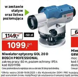 Leroy Merlin Niwelator optyczny GOL 20 D Bosch Professional oferta