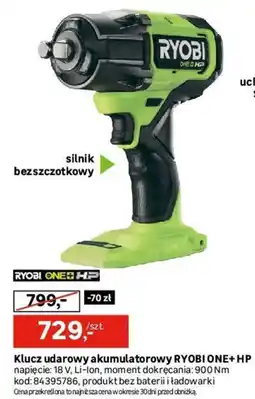 Leroy Merlin Klucz udarowy akumulatorowy RYOBI ONE+ HP oferta