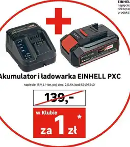 Leroy Merlin Akumulator i ładowarka EINHELL PXC oferta