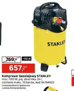 Leroy Merlin Kompresor bezolejowy STANLEY oferta