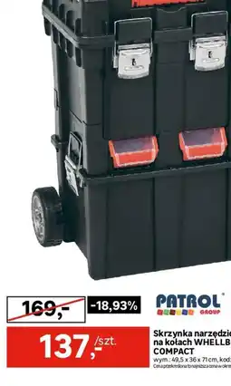 Leroy Merlin Skrzynka narzędziowa na kołach WHEEL COMPACT Patrol Group oferta