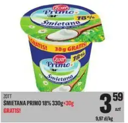 TomiMarkt Zott śmietana primo 18% oferta