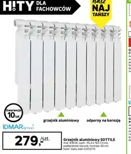 Leroy Merlin Grzejnik aluminiowy Sottile oferta