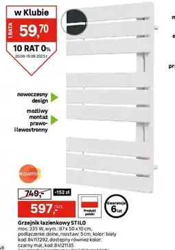 Leroy Merlin Grzejnik łazienkowy STILO oferta