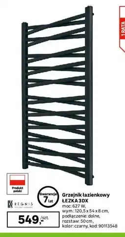 Leroy Merlin Grzejnik łazienkowy Lezka 3DX oferta
