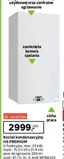 Leroy Merlin Kocioł kondensacyjny Ariston HS PREMIUM oferta