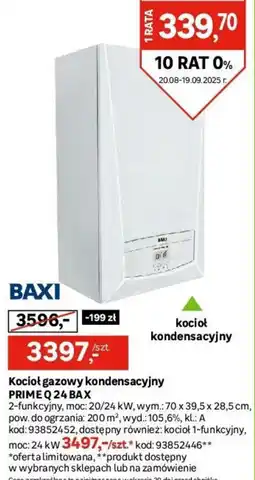 Leroy Merlin Kocioł gazowy kondensacyjny PRIME Q 24 BAXI oferta