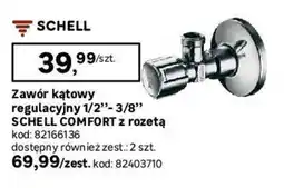 Leroy Merlin Zawór kątowy regulacyjny 1/2"- 3/8" Schell Comfort z rozetą oferta