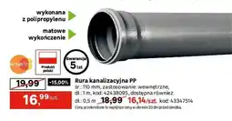 Leroy Merlin Rura kanalizacyjna PP oferta