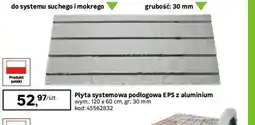 Leroy Merlin Płyta systemowa podłogowa EPS z aluminium oferta