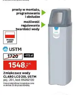 Leroy Merlin Zmiękczacz wody CLARO LCD 20L USTM oferta