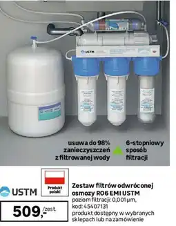 Leroy Merlin Zestaw filtrów odwróconej osmozy RO6 EMI USTM oferta