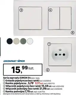 Leroy Merlin Seria osprzętu Simon 54 oferta