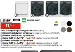 Leroy Merlin Seria osprzętu natynkowego HERMES oferta