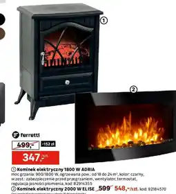 Leroy Merlin Kominiek elektryczny 1800 W Adria oferta