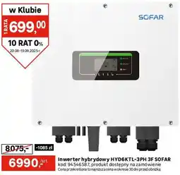 Leroy Merlin Inwerter hybrydowy HYD6KTL-3PH 3F SOFAR oferta