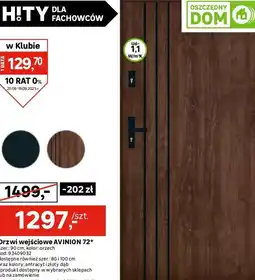 Leroy Merlin Drzwi wejściowe AVINION 72 oferta