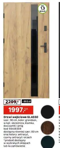Leroy Merlin Drzwi wejściowe GLASSO oferta