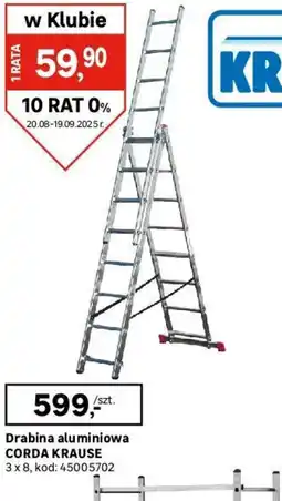 Leroy Merlin Drabina aluminiowa CORDA KRAUSE oferta