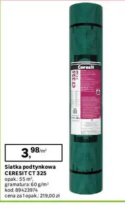 Leroy Merlin Siatka podtynkowa Ceresit CT 325 oferta