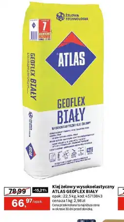 Leroy Merlin Klej żelowy wysokoelastyczny Atlas Geoflex Biały oferta