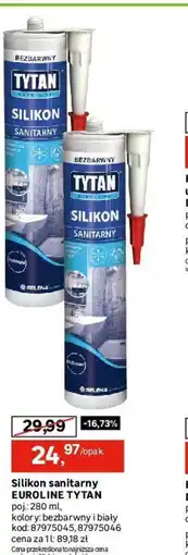 Leroy Merlin Silikon sanitarny EUROLINE TYTAN oferta