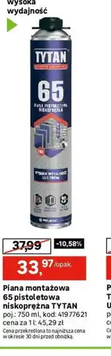 Leroy Merlin Piana montażowa 65 pistoletowa niskoprężna TYTAN oferta