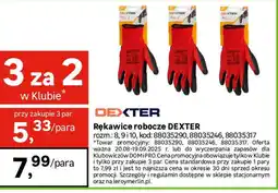 Leroy Merlin Rękawice robocze Dexter oferta
