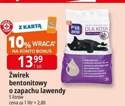 E.Leclerc Żwirek bentonitowy o zapachu lawendy Wiodąca Marka P'tit Ami oferta