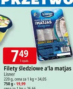 E.Leclerc Filety śledziowe a'la matjas klasyczne Lisner oferta