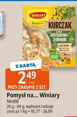 E.Leclerc Kurczak w sosie śmietanowo-ziołowym Winiary Pomysł Na oferta