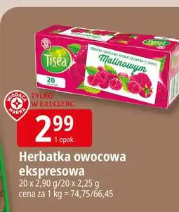 E.Leclerc Herbata malina Wiodąca Marka Tisea oferta