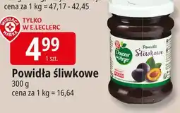 E.Leclerc Powidła śliwkowe Wiodąca Marka Douceur Du Verger oferta