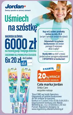 E.Leclerc Szczoteczka do zębów 3-5 lata Jordan Step By oferta