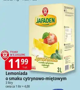 E.Leclerc Lemoniada cytrynowo-miętowa Wiodąca Marka Jafaden oferta