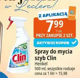E.Leclerc Płyn do mycia szyb lemon Clin Windows & Glass oferta