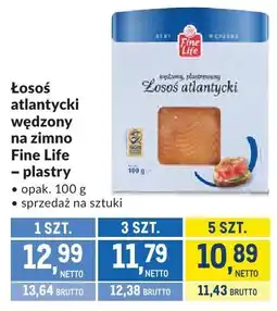 Makro Łosoś atlantycki wędzony na zimno plastry Fine Life oferta