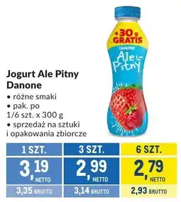 Makro Jogurt różne smaki Ale Pitny Danone oferta