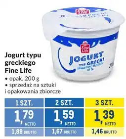 Makro Jogurt typu greckiego Fine Life oferta
