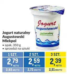 Makro Jogurt naturalny Augustowski Mlekpol oferta