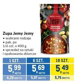 Makro Zupa Jemy Jemy wybrane rodzaje oferta