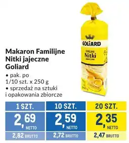 Makro Makaron Familijne nitki jajeczne Goliard oferta