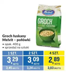Makro Groch łuskany Melvit - połówki oferta
