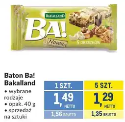 Makro Baton Ba! Bakalland wybrane rodzaje oferta