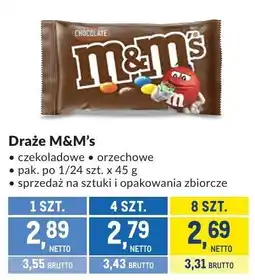 Makro Draże M&M's czekoladowe orzechowe oferta