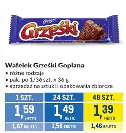 Makro Wafelek Grześki Goplana różne rodzaje oferta